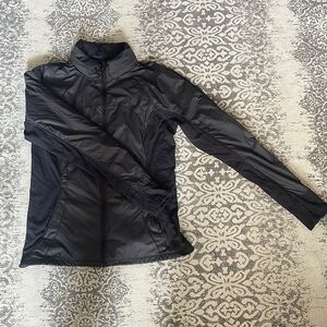 Lightly lined zippered athletic jacket
